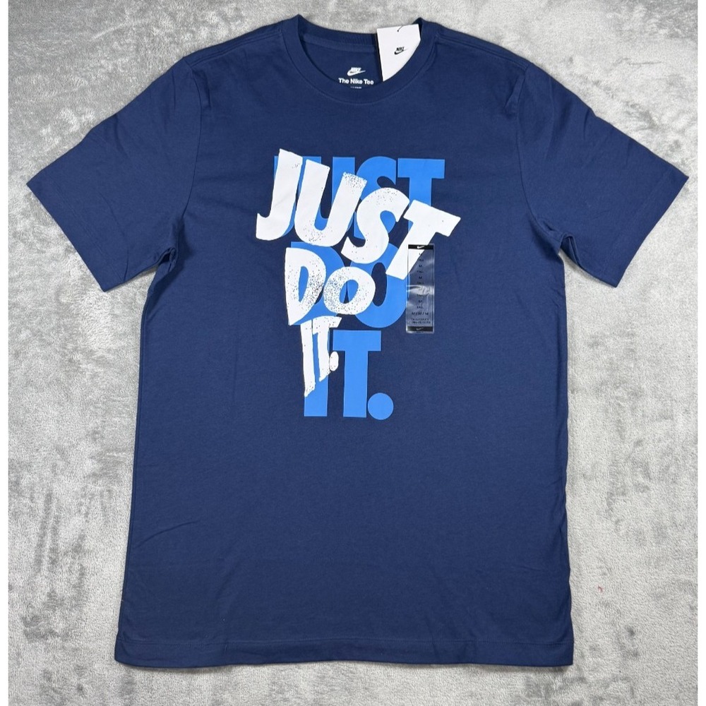 Nike Just Do It The Nike Tee Graphic T-Shirt Navy Blue Men's M-Tall HJ0554-410